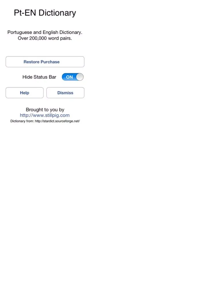 Offline Portuguese English Dictionary Translator for Tourists, Language Learners and Students iPad  Ekran Görüntüleri