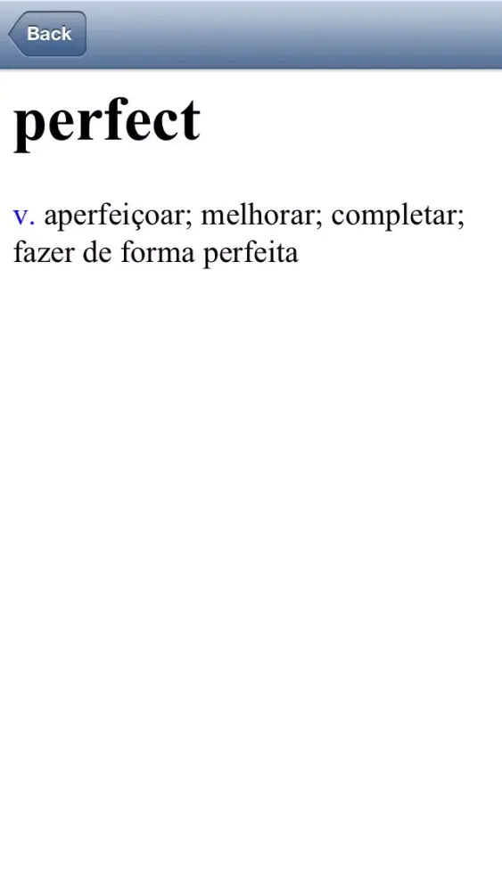 Offline Portuguese English Dictionary Translator for Tourists, Language Learners and Students Ekran Görüntüleri