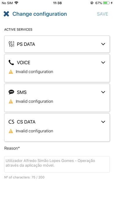 Ảnh chụp màn hình của IoT Connect app