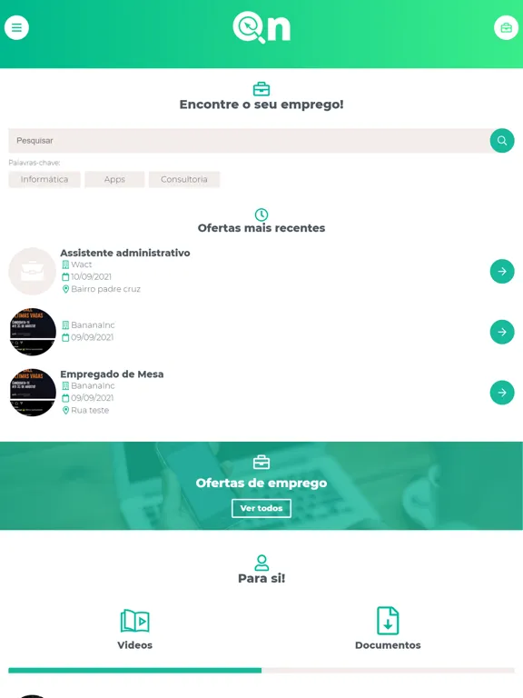 Zrzuty ekranu Digit@Emprego.On iPad 