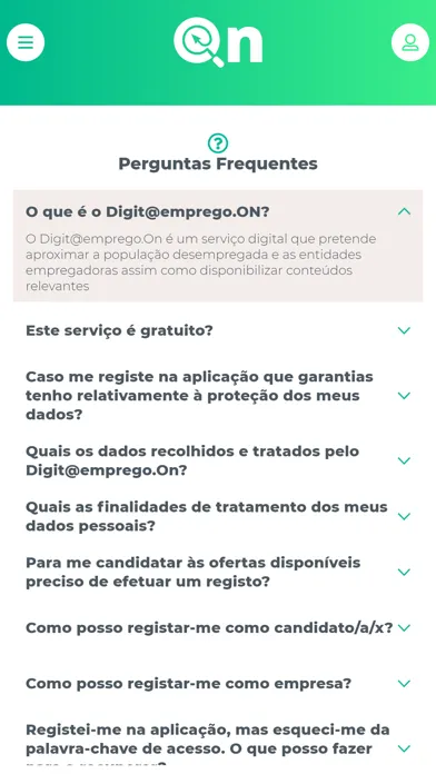 Zrzuty ekranu Digit@Emprego.On