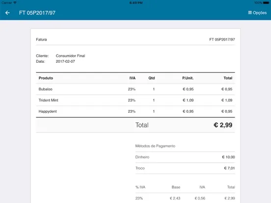Cloudware POS iPad 应用截图