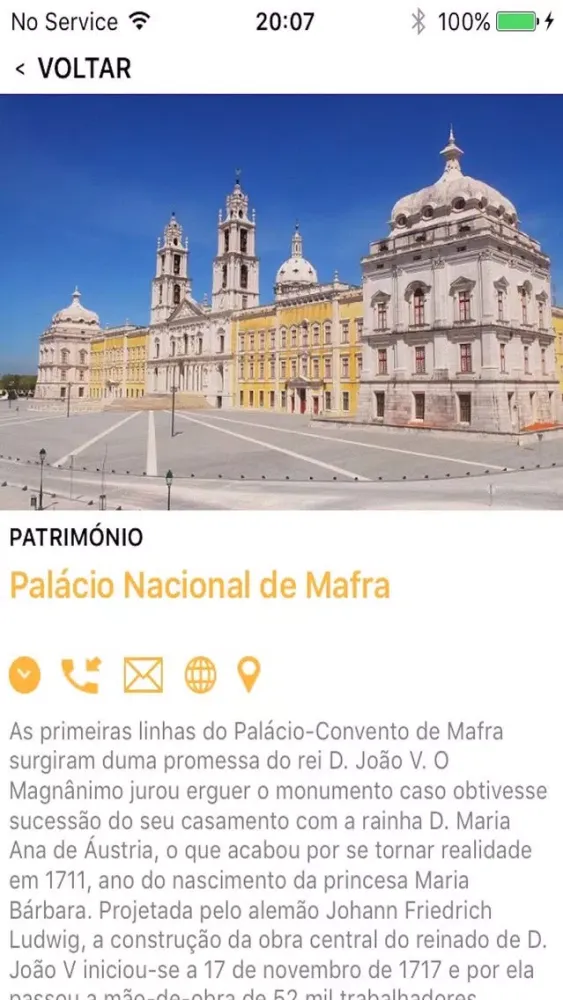 Captures d'écran de Mafra Guia Turistico