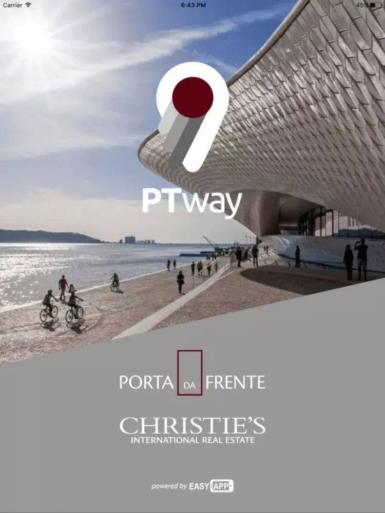 Capturas de tela do PT Way iPad 