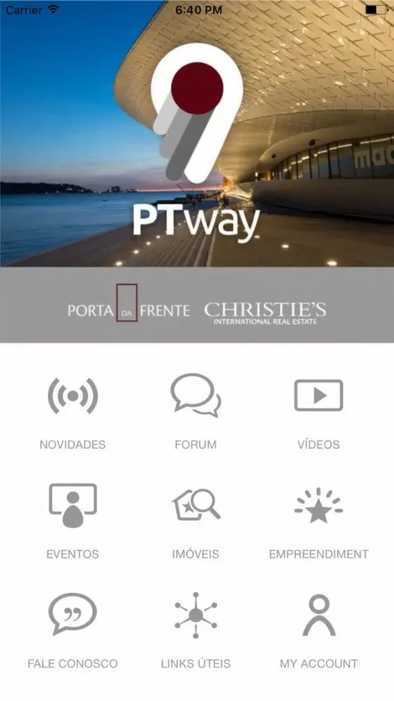 Capturas de tela do PT Way
