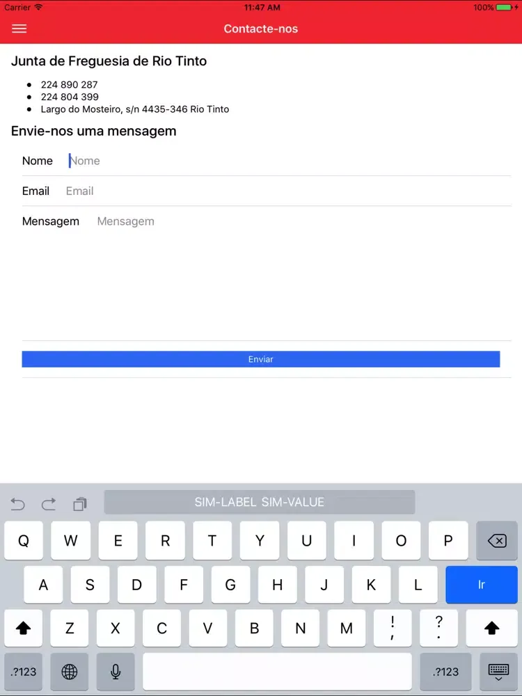 Freguesia de Rio Tinto iPad  স্ক্রিনশট