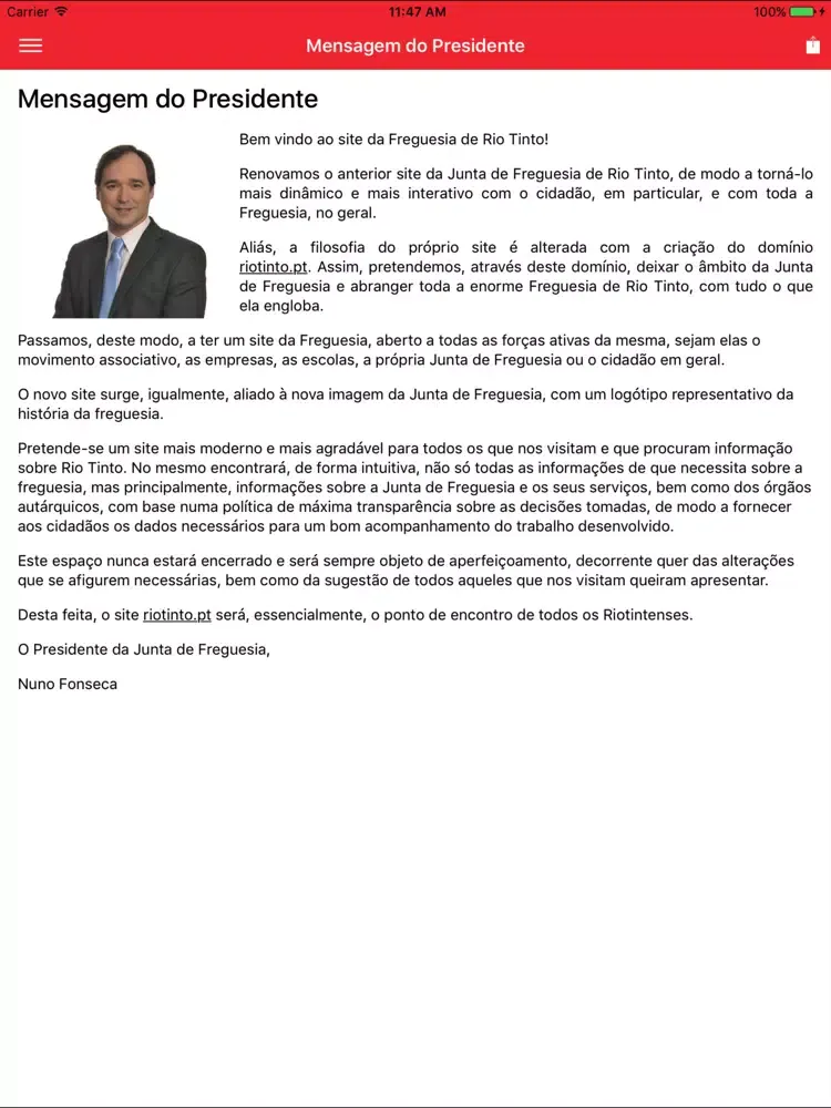 Freguesia de Rio Tinto iPad  স্ক্রিনশট