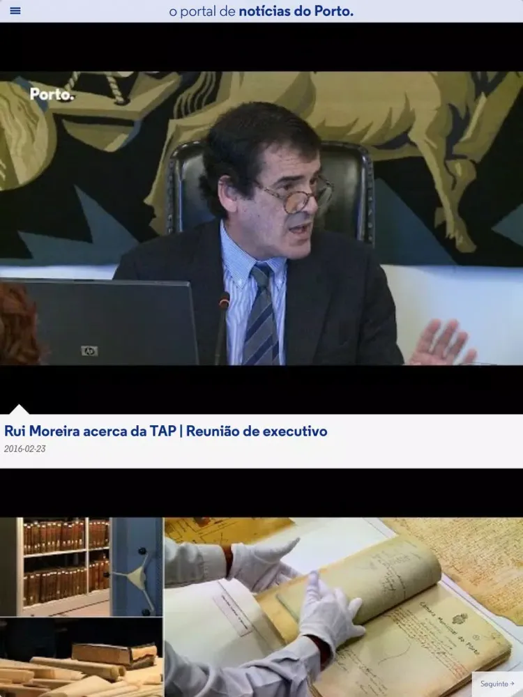 Zrzuty ekranu Porto Noticias iPad 