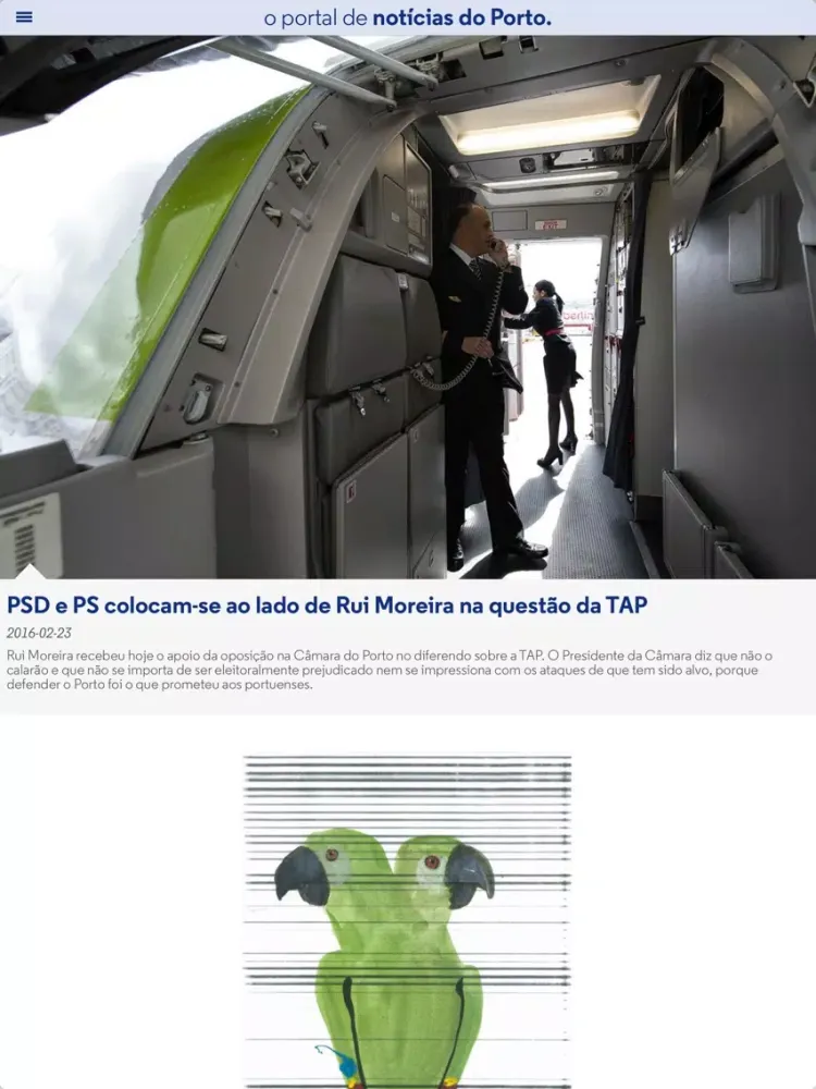 Zrzuty ekranu Porto Noticias iPad 