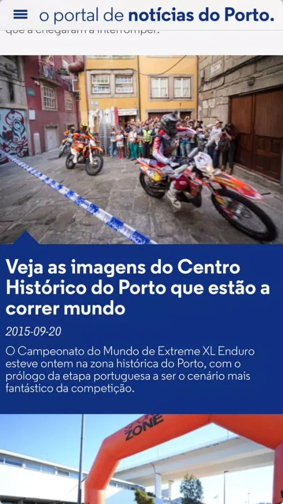 Zrzuty ekranu Porto Noticias
