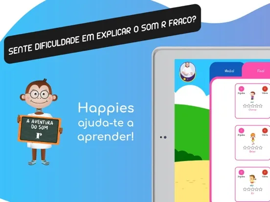 تصاویر Happies - Aprende o som r frac iPad 