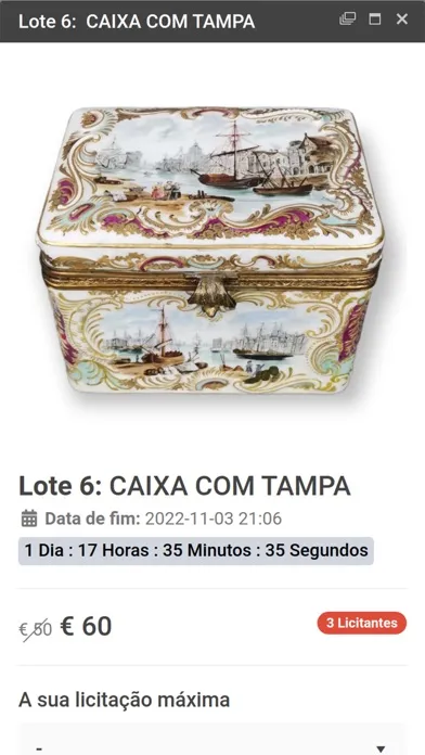 Capturas de pantalla de BidAntiques - Leilões online