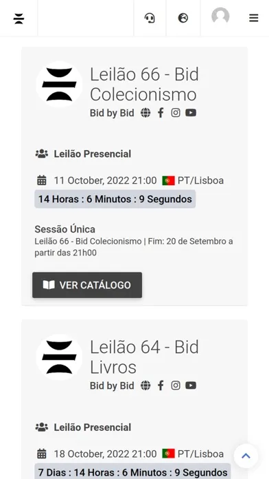 Zrzuty ekranu Bid by Bid