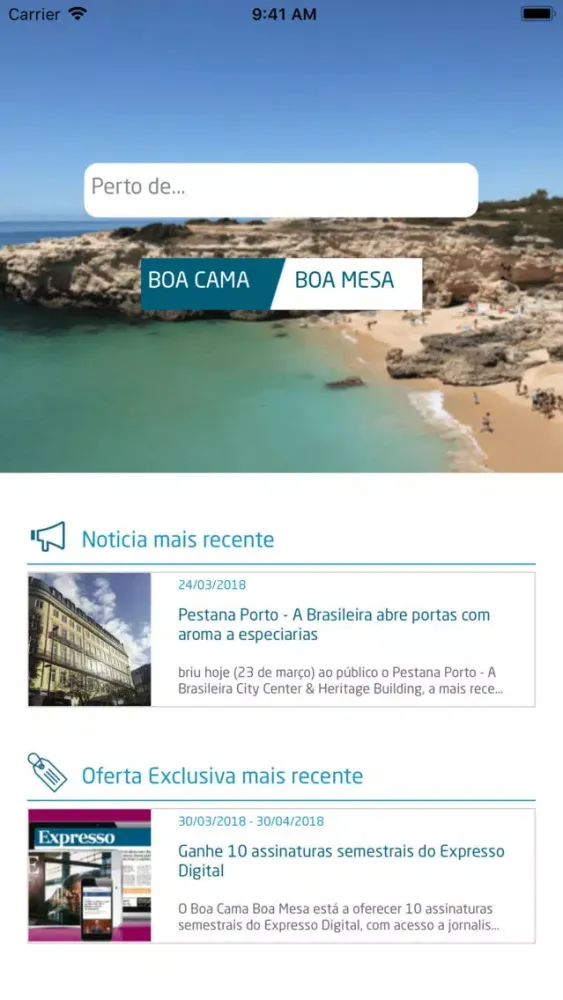 Capturas de tela do Boa Cama Boa Mesa 2018