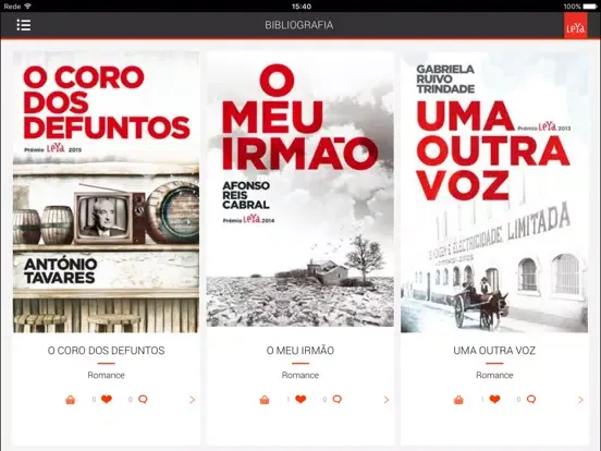 Capturas de pantalla de Premio Leya iPad 