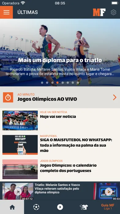 Скриншоты Maisfutebol