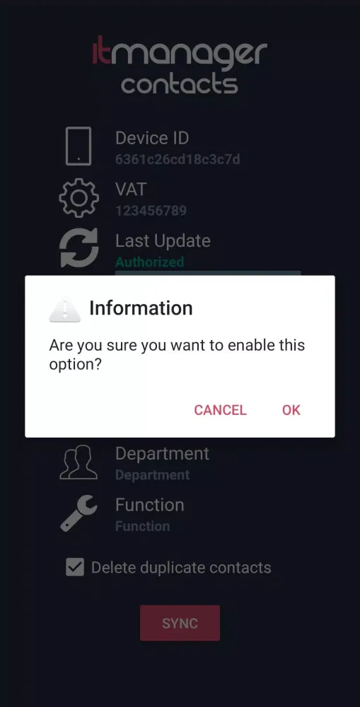 IT Manager - Contactos Ekran Görüntüleri