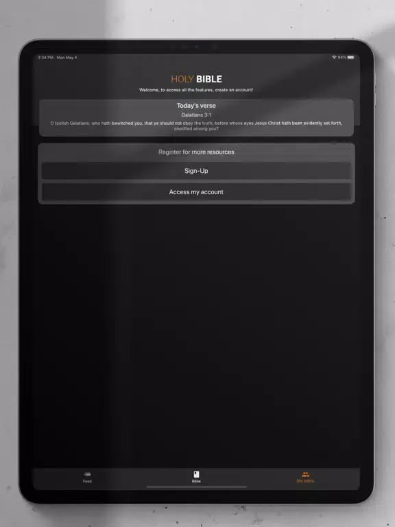Screenshot di Holy Bible KJV & BBE iPad 