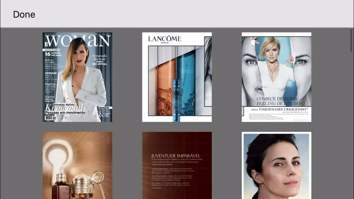 Capturas de tela do Lux Woman