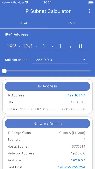 صور IP Subnet Calculator - IPv4/v6