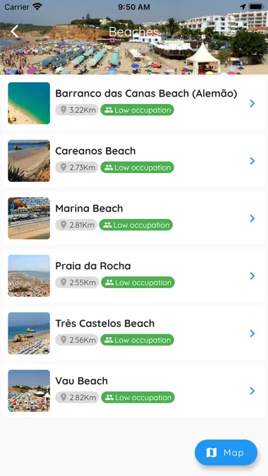 Capturas de tela do InFreguesia Portimão