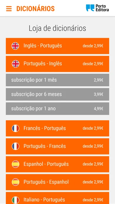 Dicionário Porto Editora 스크린샷