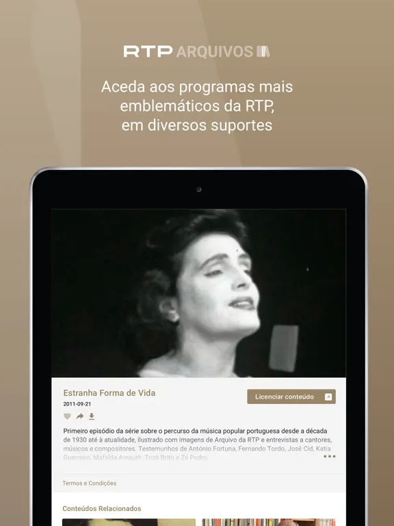 RTP Arquivos iPad 应用截图