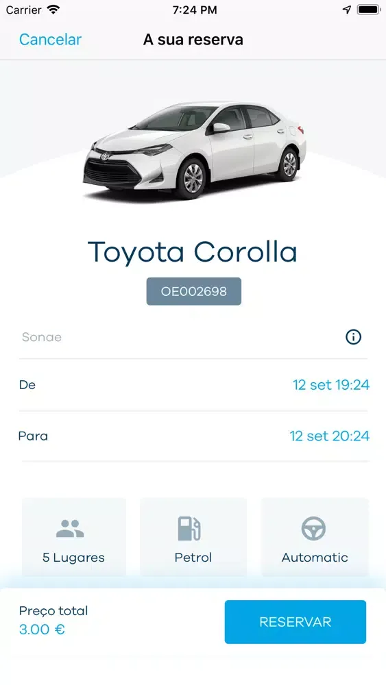 Capturas de pantalla de Finlog Carsharing