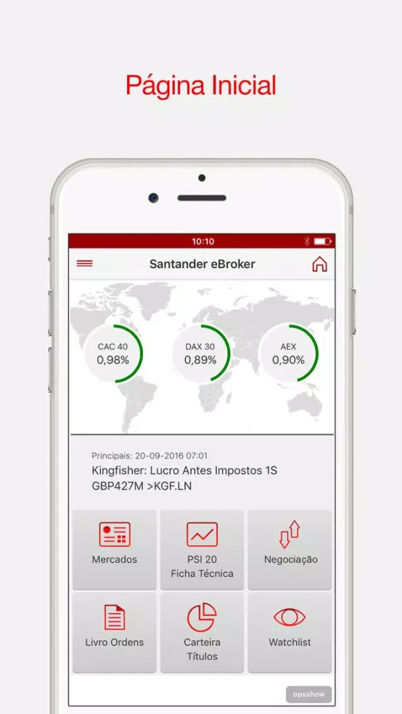 Santander eBroker Screenshots