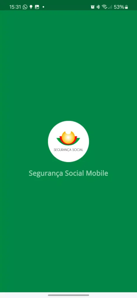 Zrzuty ekranu Segurança Social