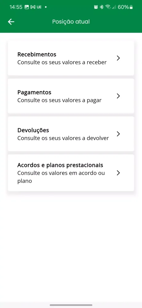 Zrzuty ekranu Segurança Social