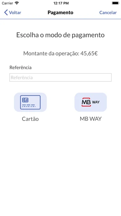 Capturas de tela do mPOS
