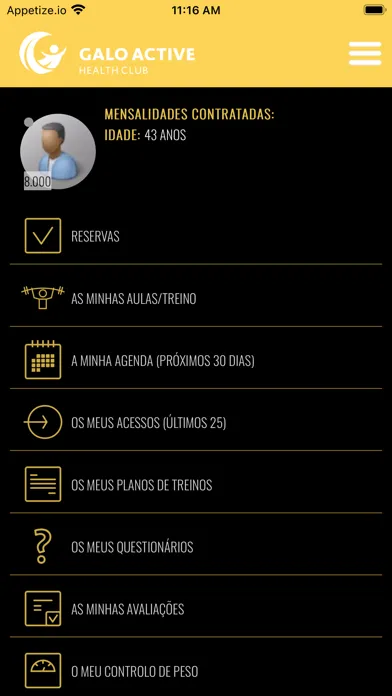 Capturas de pantalla de GaloActive