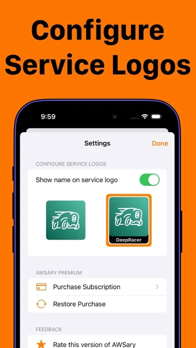 Tangkapan layar AWSary - AWS Dictionary