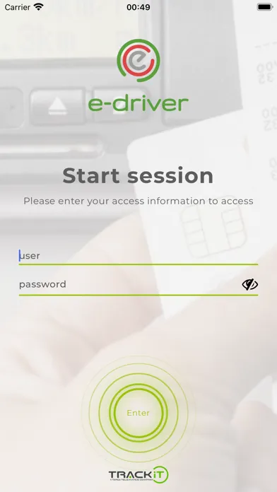 Ảnh chụp màn hình của TRACKiT E-Driver
