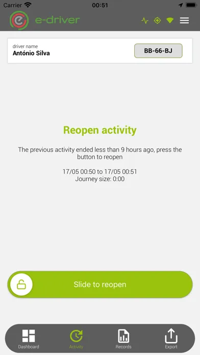 Ảnh chụp màn hình của TRACKiT E-Driver