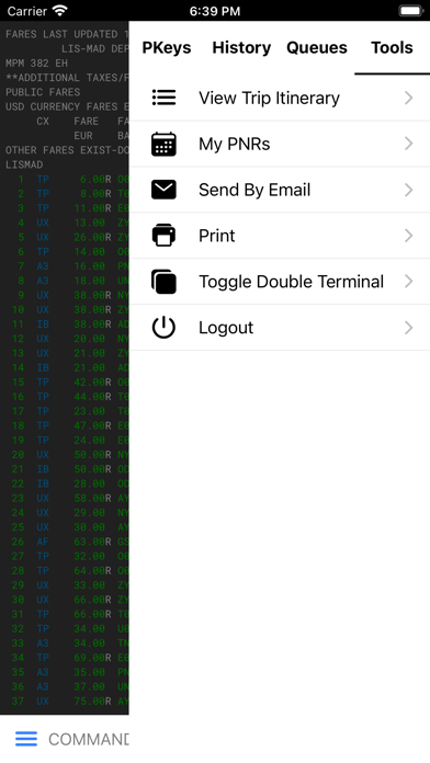 Travelport Mobile Agent Screenshots