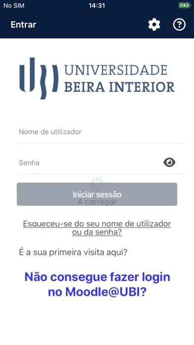 Screenshot di Moodle UBI