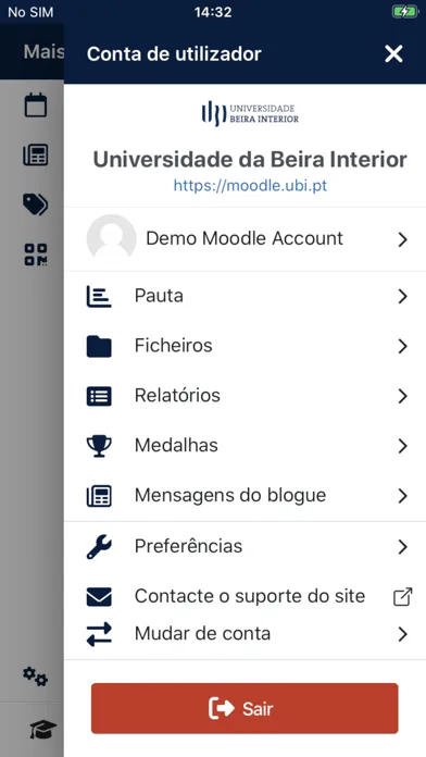 Screenshot di Moodle UBI