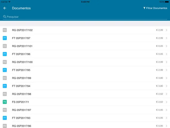 Zrzuty ekranu Vendus - Faturação POS iPad 