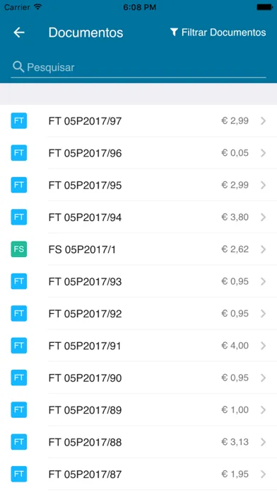 Zrzuty ekranu Vendus - Faturação POS