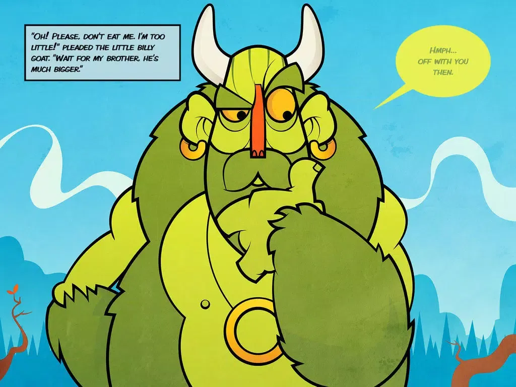 Tangkapan layar Three Billy Goats Gruff - Classic Tales iPad 