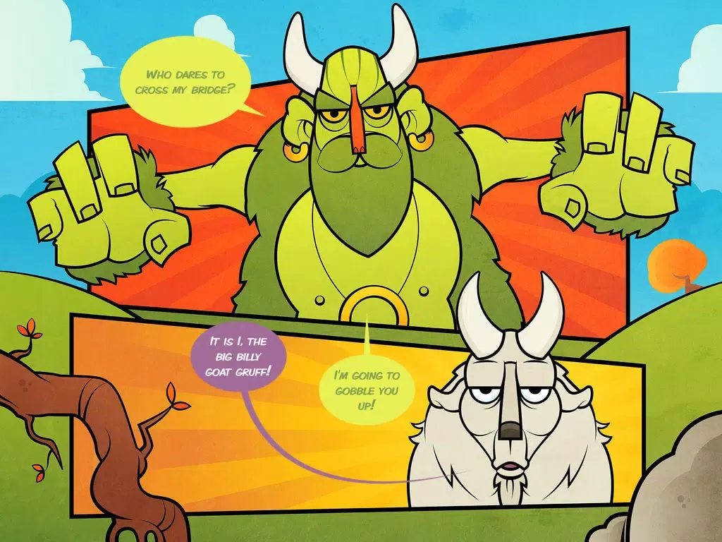 Tangkapan layar Three Billy Goats Gruff - Classic Tales iPad 