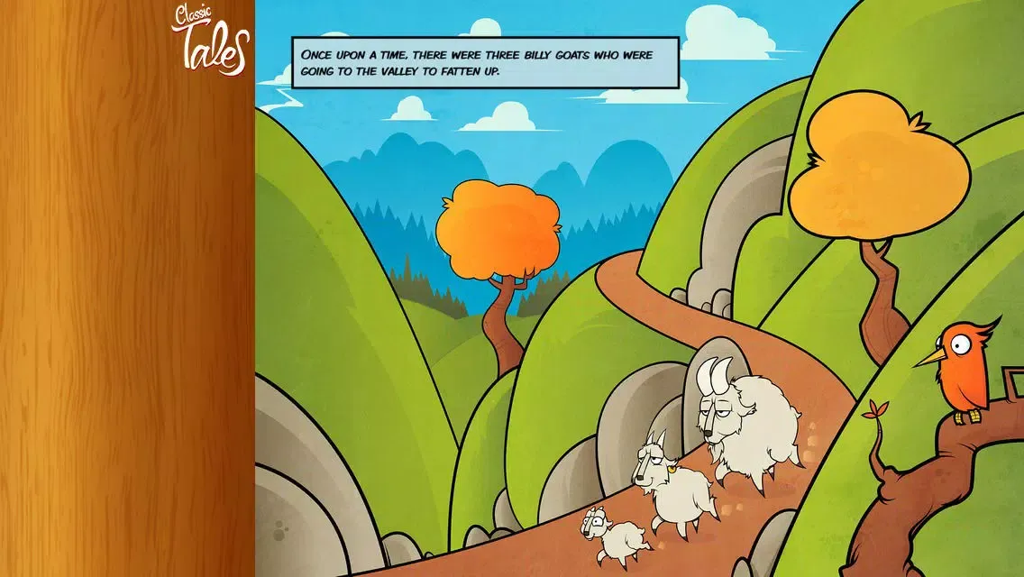 Tangkapan layar Three Billy Goats Gruff - Classic Tales