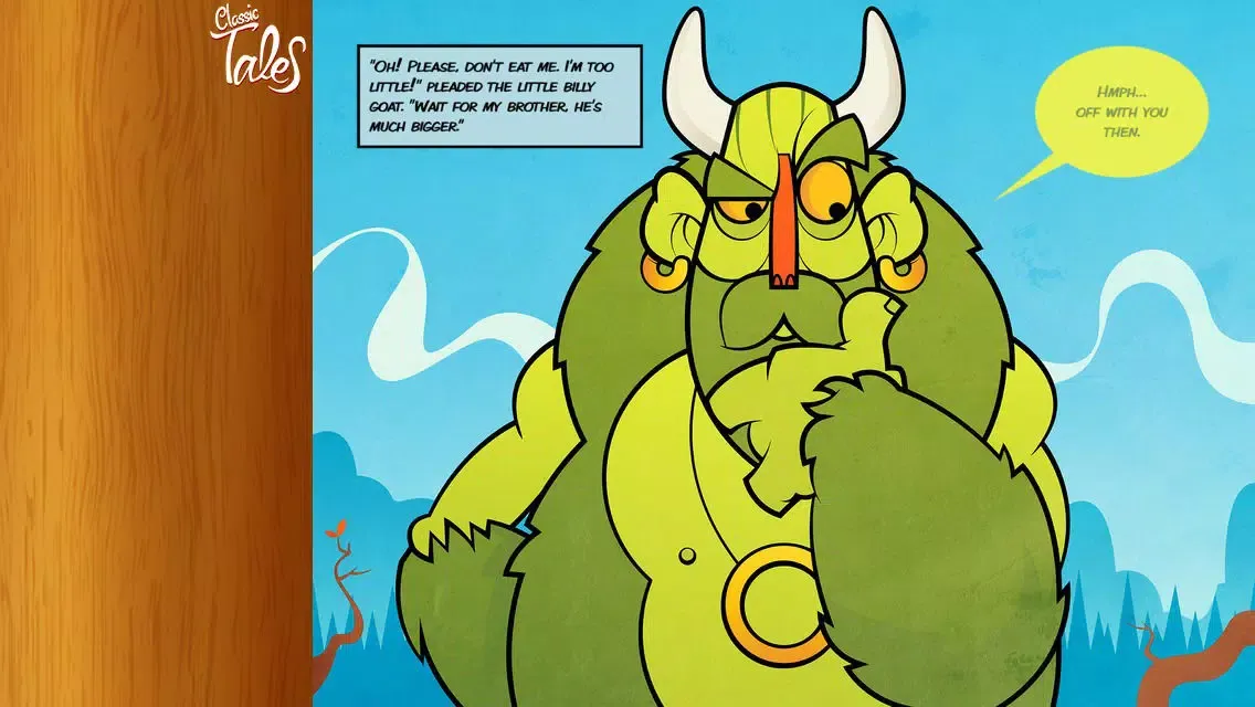 Tangkapan layar Three Billy Goats Gruff - Classic Tales