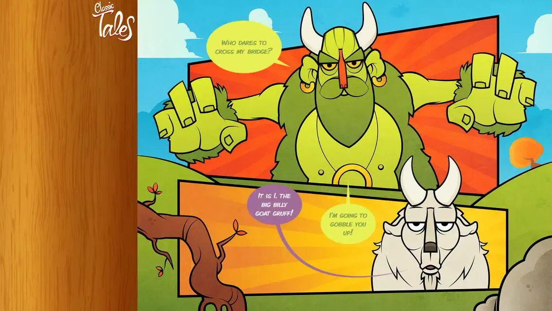 Tangkapan layar Three Billy Goats Gruff - Classic Tales