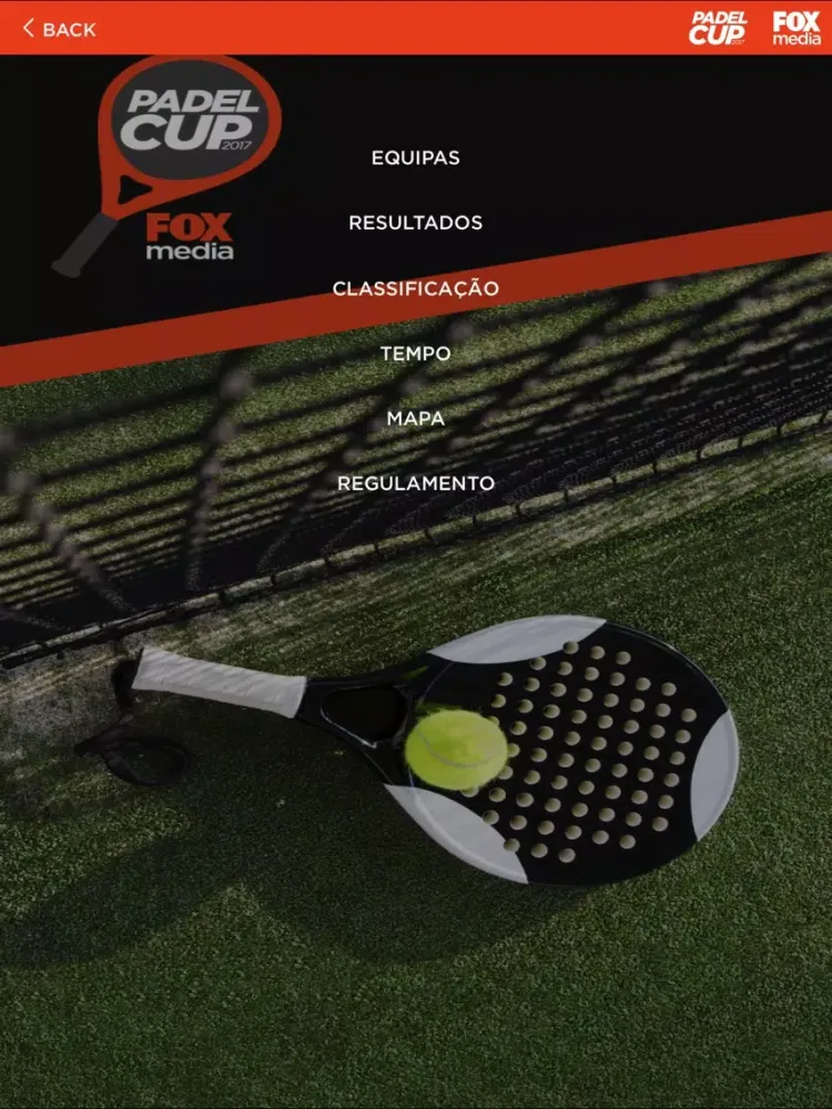 FOX Padel Cup 2017 iPad 应用截图
