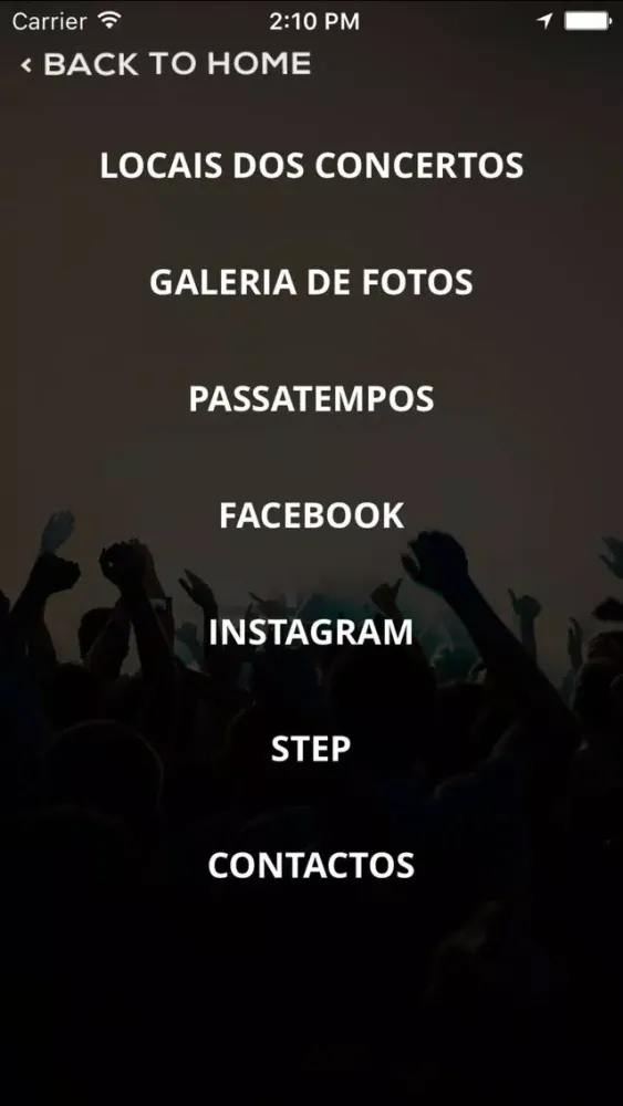 Capturas de tela do Step Music