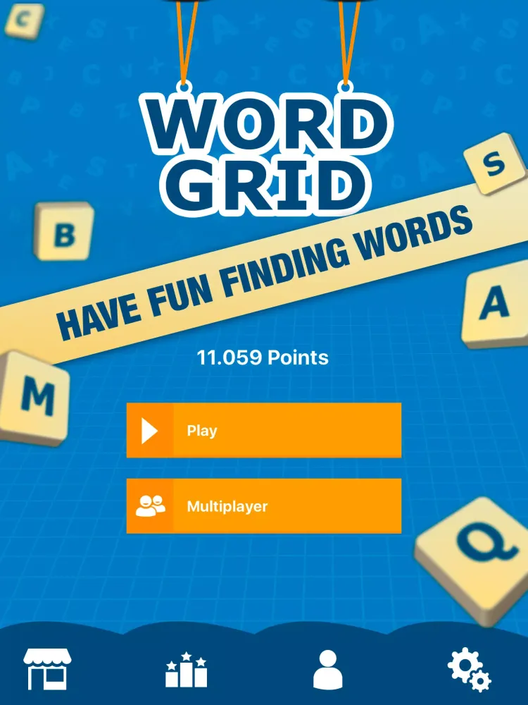 ภาพหน้าจอของ Word Grid