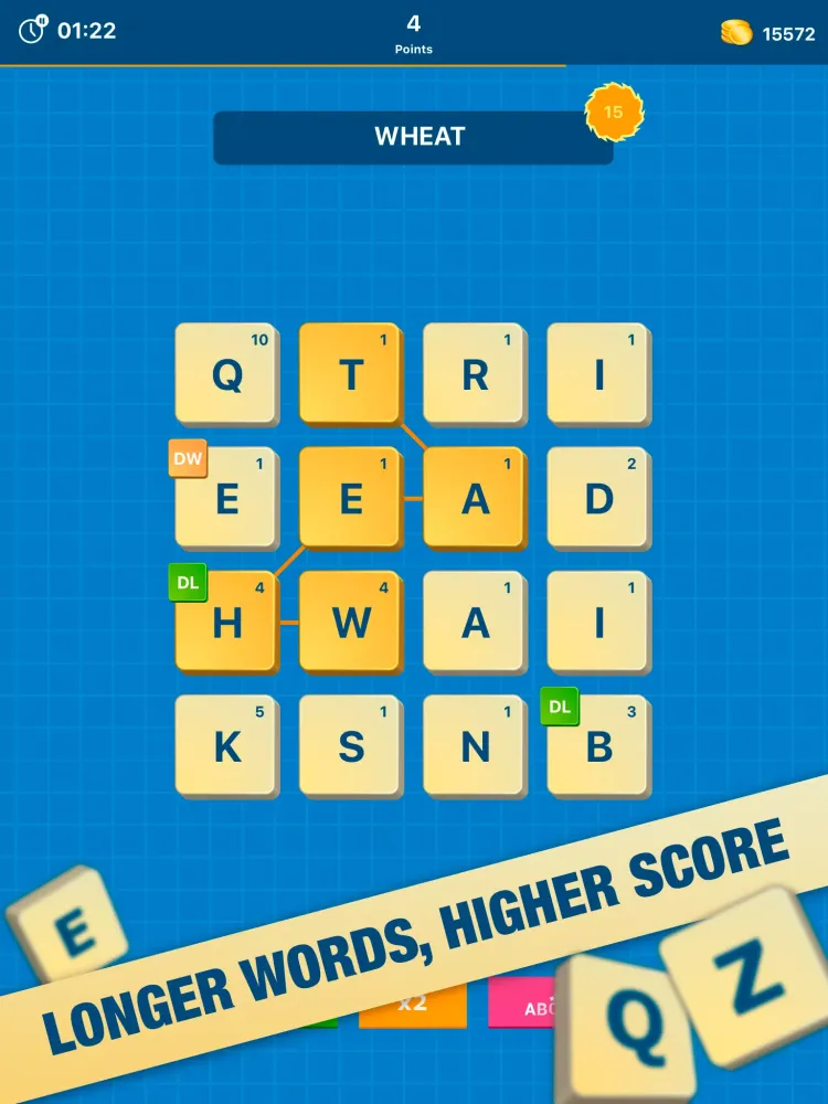 ภาพหน้าจอของ Word Grid